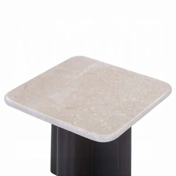 Jacory End Table with Bottocino Marble Top by ACME - Image 2