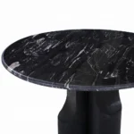 Kinton Round Dining Table with Natural Marble Top by ACME - Image 2