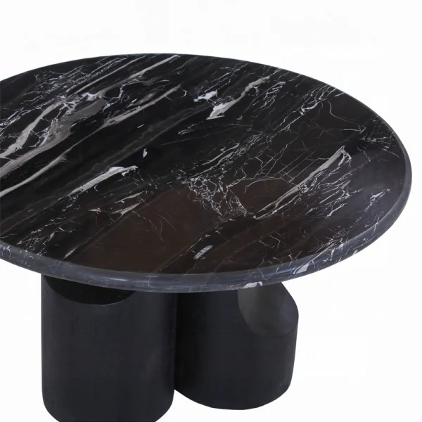 Kinton Coffee Table with Natural Marble Top by ACME - Image 2