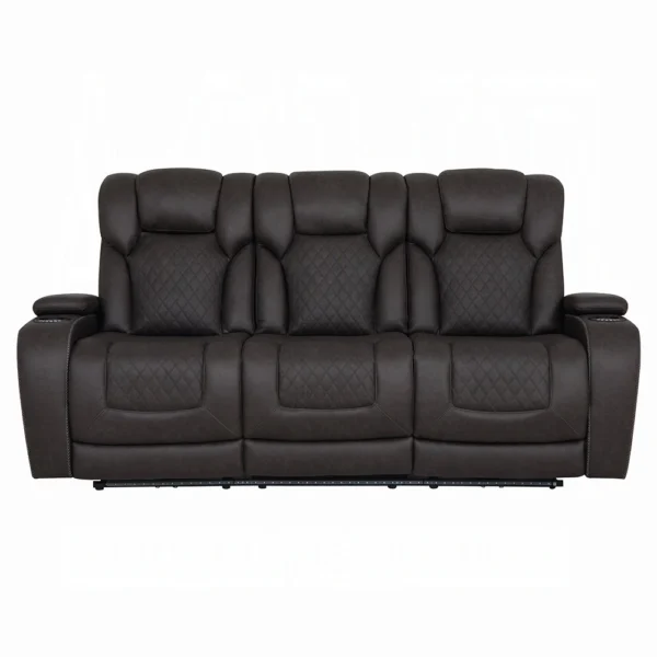 Wendell Power Motion Sofa with Dropdown Table, Storage, USB & LED by ACME - Image 2