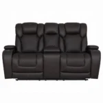 Wendell Power Motion Loveseat with Console, Wireless Charger, Storage, USB & LED by ACME - Image 2