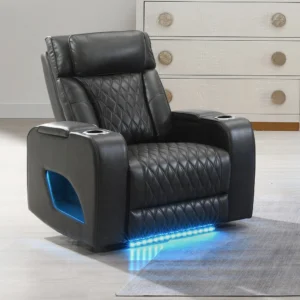 Taddeo Power Motion Recliner with Power Headrest by ACME