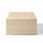 Inca Rectangular Travertine Stone Coffee Table by ACME - Image 2