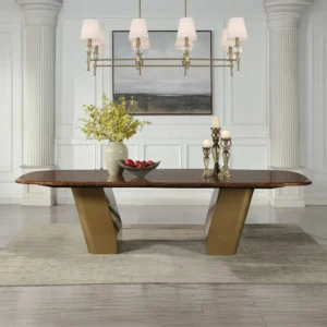 Jamonica Glossy Wood Top Dining Table by ACME