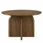 Delmon Walnut Round Dining Table by ACME - Image 2