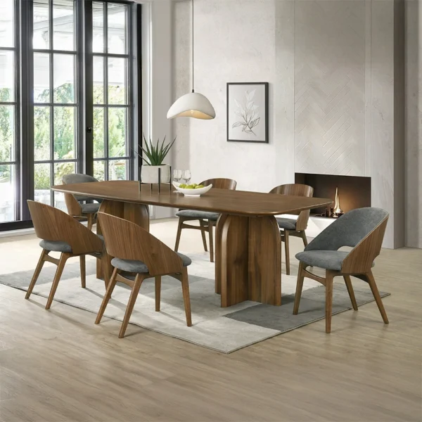Delmon Rectangular Wood Dining Table by ACME - Image 4