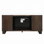 Edwyn Server with Natural Marble Top & Fireplace by ACME - Image 3