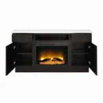 Jaramillo Server with Natural Marble Top & Fireplace by ACME - Image 2