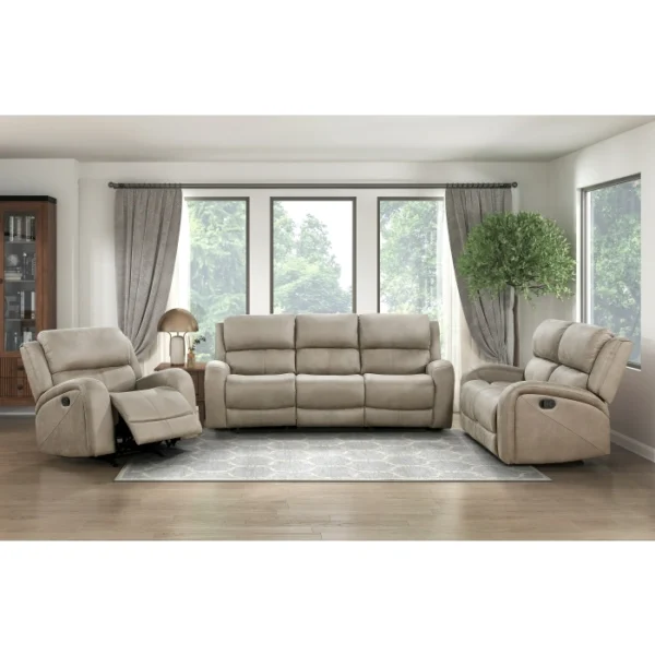 Pagosa Double Reclining Transitional Sofa by Homelegance - Image 4