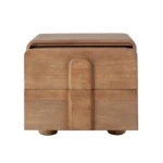 Indigo Solid Wood Two Drawer Nightstand by Diamond Sofa