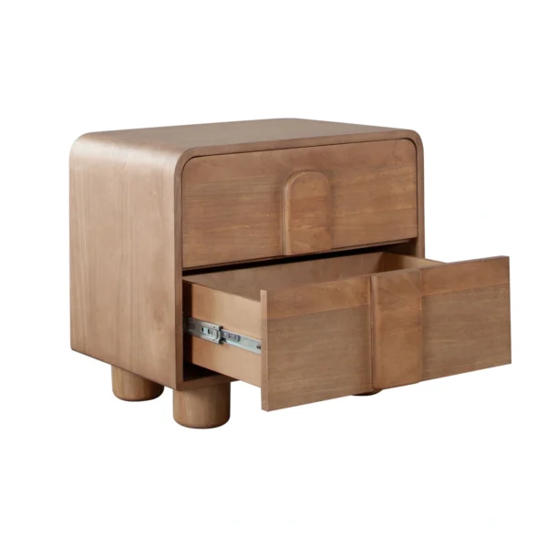 Indigo Solid Wood Two Drawer Nightstand by Diamond Sofa - Image 2