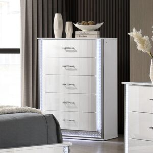 Hazeline White Chest Of Drawers By Furniture Of America