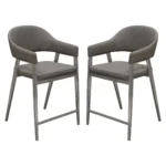 Adele Counter Leather Dining Room Chair By Diamond Sofa - Image 2