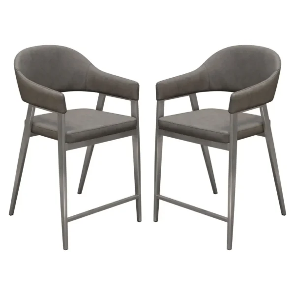 Adele Counter Leather Dining Room Chair By Diamond Sofa - Image 2