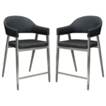 Adele Counter Black Dining Chair By Diamond Sofa - Image 3