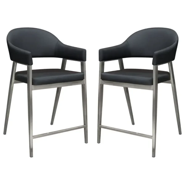 Adele Counter Black Dining Chair By Diamond Sofa - Image 3