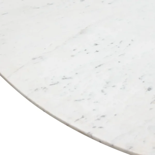 Ashe Round White Marble Dining Table By Diamond Sofa - Image 2