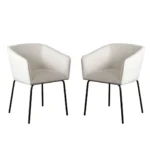 Avery Mist White Dining Chair Set of 2 By Diamond Sofa - Image 3