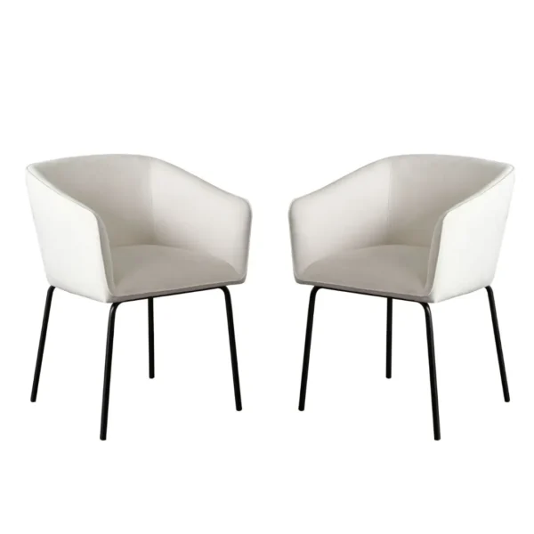 Avery Mist White Dining Chair Set of 2 By Diamond Sofa - Image 3