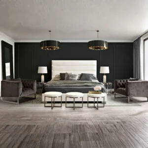 Bardot Channel Queen Bed Tufted By Diamond Sofa