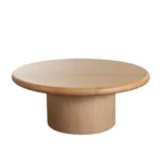 Campbell 40" Round Oak Coffee Table By Diamond Sofa - Image 3