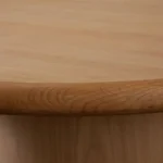 Campbell 40" Round Oak Coffee Table By Diamond Sofa - Image 4