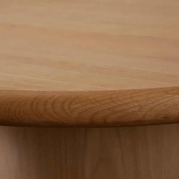 Campbell 40" Round Oak Coffee Table By Diamond Sofa - Image 4