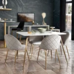 Chance White Rectangular Dining Table By Diamond Sofa