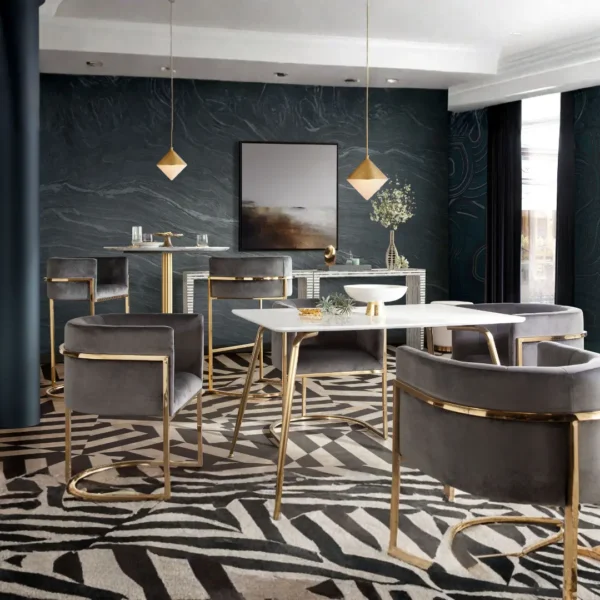 Chance White Rectangular Dining Table By Diamond Sofa - Image 2