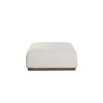Aspen Polyester Fabric Cream Ottoman By Diamond Sofa - Image 2
