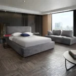 Cloud2 Fabric Low Profile Bed by Diamond Sofa