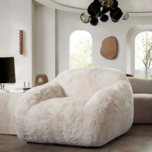 Dawson Faux Fur Mid Century Accent Chair By Diamond Sofa