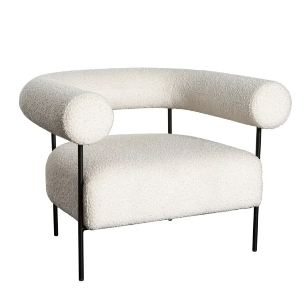 District Ivory Accent Chair By Diamond Sofa - Image 2