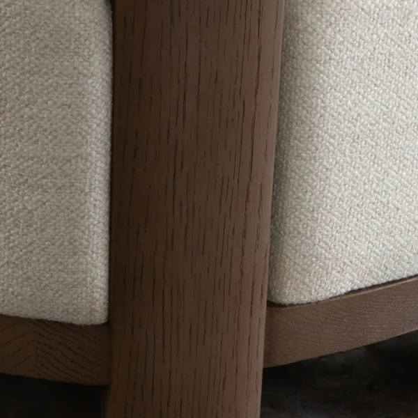 Dove Armless Accent Chair Cream By Diamond Sofa - Image 4