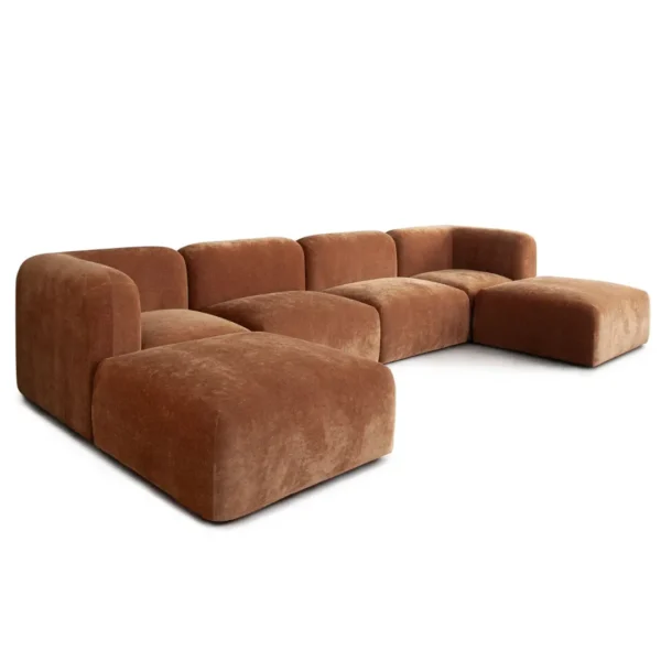 Echo 6PC Fabric Sofa Sectional By Diamond Sofa - Image 3