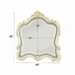 Chantelle Pearl White Mirror for Dresser by ACME - Image 2