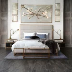 Empire Tufted Leather Bed By Diamond Sofa