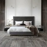 Empire Tufted Leather Bed By Diamond Sofa - Image 2