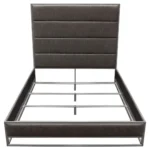 Empire Tufted Leather Bed By Diamond Sofa - Image 4
