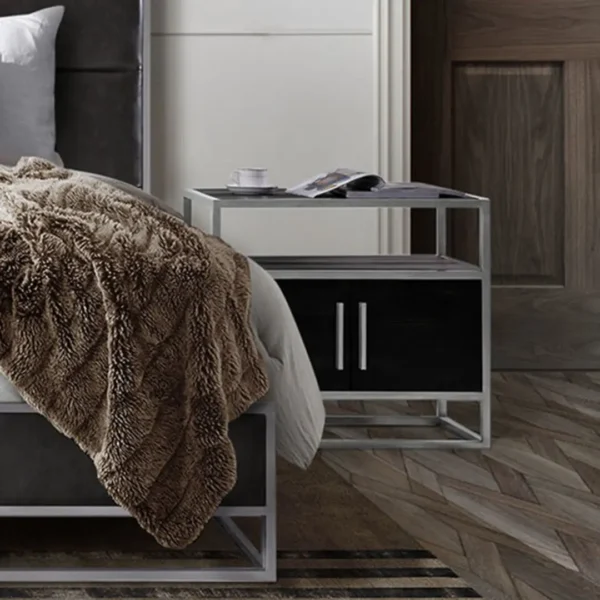 Empire 2-Door Contemporary End Table By Diamond Sofa - Image 3