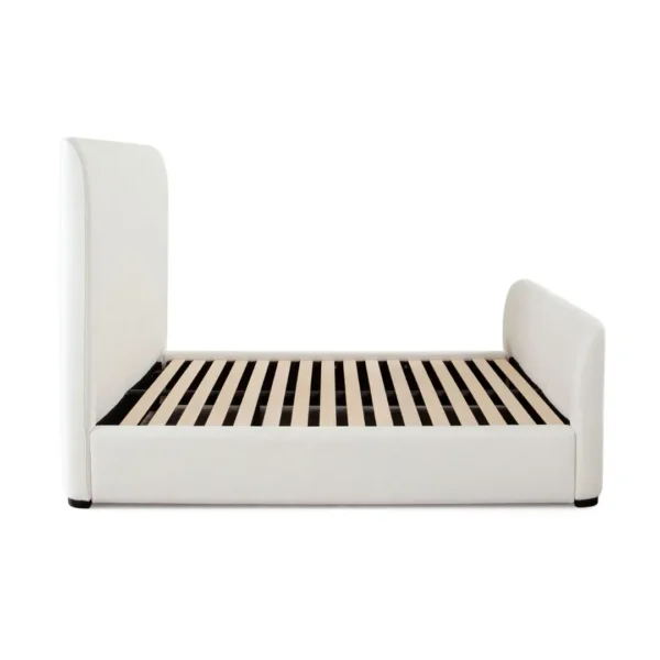 Eve Ivory Fabric Contemporary Bed By Diamond Sofa - Image 2