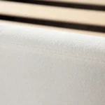 Eve Ivory Fabric Contemporary Bed By Diamond Sofa - Image 3