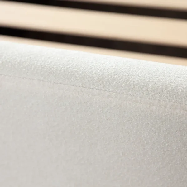 Eve Ivory Fabric Contemporary Bed By Diamond Sofa - Image 3