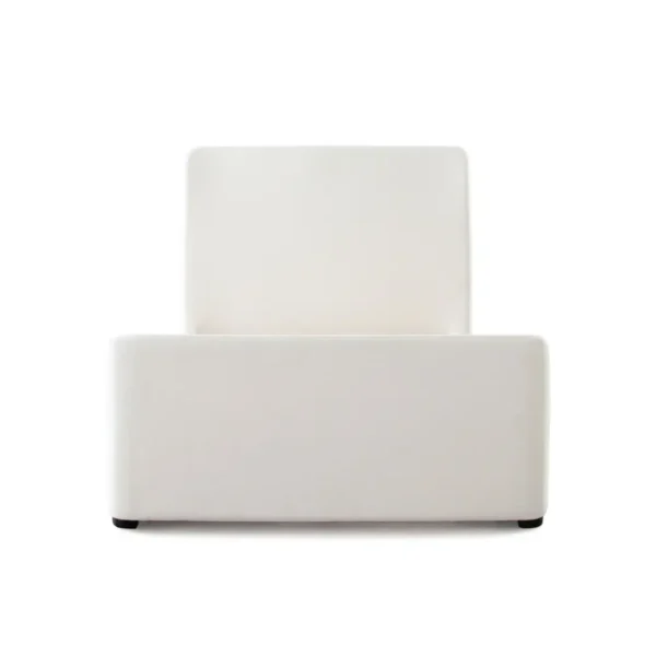 Eve Ivory Fabric Contemporary Bed By Diamond Sofa - Image 4