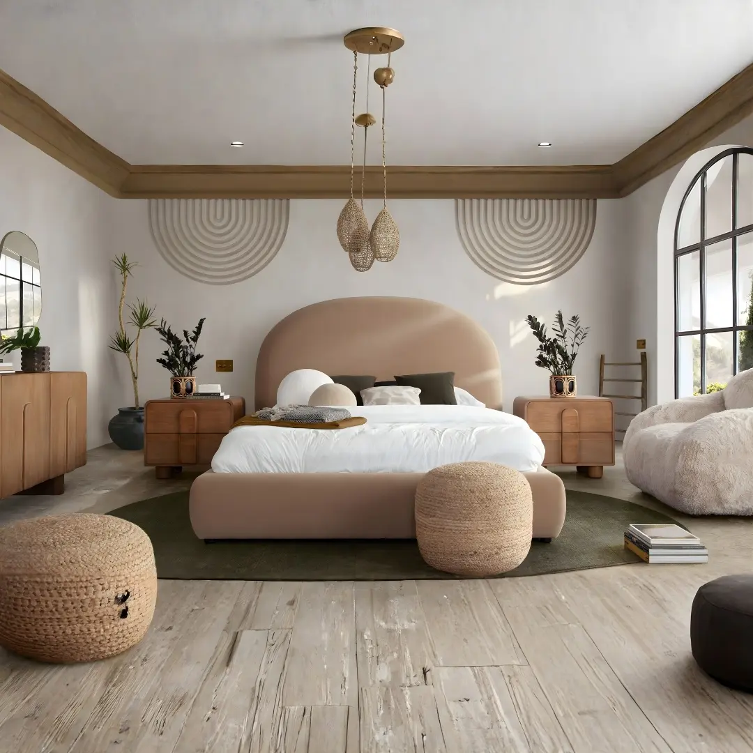 Fox Contemporary Beds With Arch Headboard By Diamond Sofa | U-Trade Furniture Fox Contemporary Beds With Arch Headboard By Diamond Sofa - Image 1