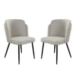 Grace Dining Room Chair Fabric Set of (2) By Diamond Sofa - Image 4