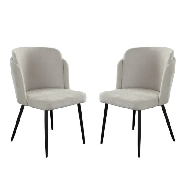 Grace Dining Room Chair Fabric Set of (2) By Diamond Sofa - Image 4