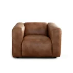 Hyde Saddle Brown Living Room Chair By Diamond Sofa