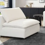 Ivy Armless Shearling Chair By Diamond Sofa