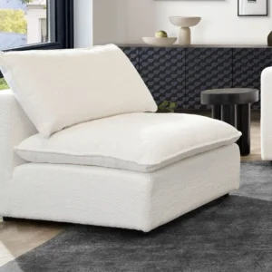 Ivy Armless Shearling Chair By Diamond Sofa